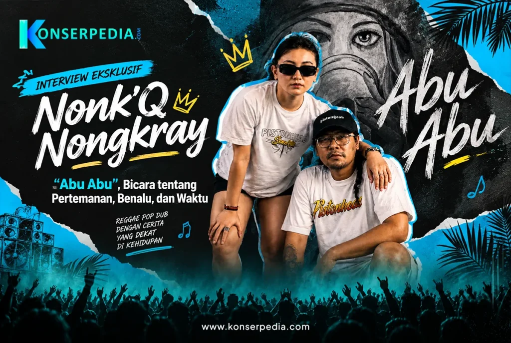 Nonk'Q Nongkray dan Chagii Ameli dalam rilisan lagu Abu Abu
