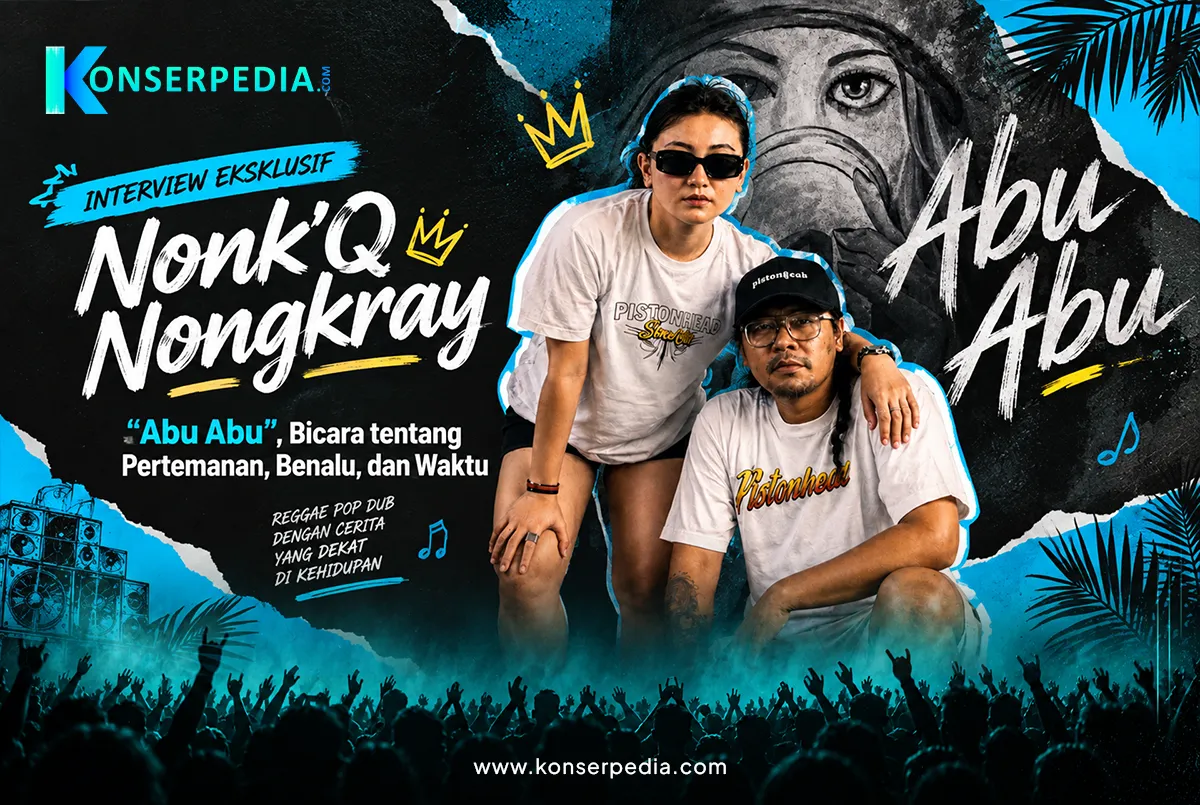 Nonk'Q Nongkray dan Chagii Ameli dalam rilisan lagu Abu Abu