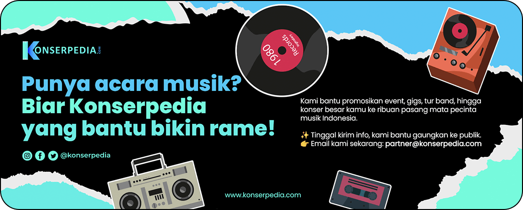 Konserpedia bantu promosikan event, gigs, tur band, hingga konser besar