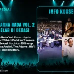 Pesta Warna Nada Vol. 2 akan digelar 29 November 2026 di Parkiran Transera Waterpark, Bekasi. Hadirkan 10 line up, termasuk Tiara Andini, The Adams, HIVI!, Rumah Sakit, dan Biru Baru.
